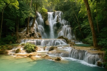 The Stunning Waterfalls of Kuang Si