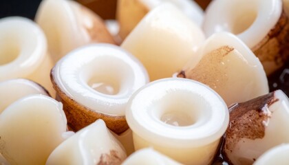 Close-up of Calamari Rings Ready for Cooking