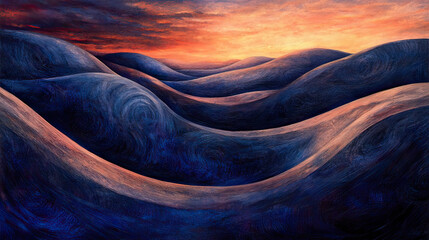 Nature Fine Art Showcasing the Vastness of the Desert – AI Generative