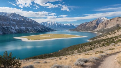 Scenic overlook of the Great Salt Lake and Wasatch Mountains at Sentry Loop
