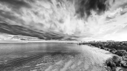 Aerial View Bradford Beach Milwaukee