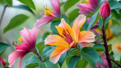 Fototapeta premium Beautiful natural flower varieties found in a scenic area