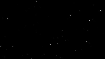 Twinkling blinking stars in sky with glimmer shine, Abstract background. star glow fields flying in galaxy space star burst light. Dark blue starry in the night sky, - Powered by Adobe