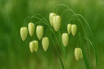 Beautiful quivering grass