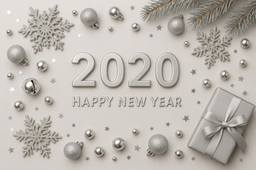 Fototapeta premium Creative ways to decorate for the New Year festivities