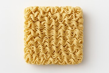 Instant noodle cup displayed against a white surface