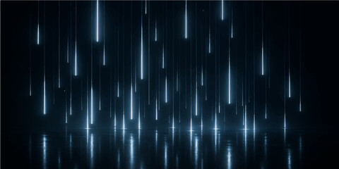 Abstract background with glowing blue lines, vector illustration of digital sound equalizer wave