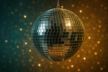 Fototapeta premium Decorative mirrored ball for celebrations