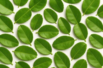 Naklejka premium Herbal leaves from a citrus plant