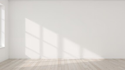 Basic setting showcasing a blank wall mockup