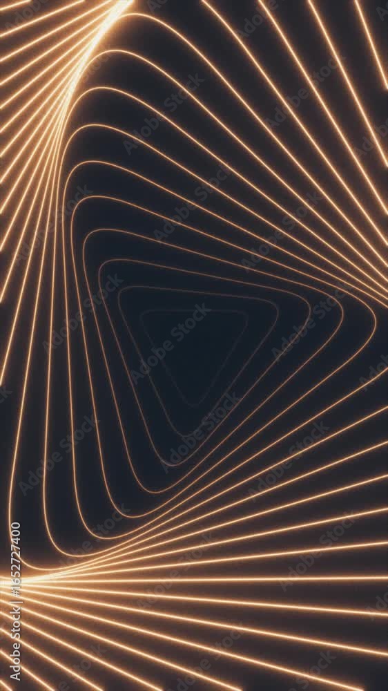 Poster glowing lines twist and turn in a captivating display, creating a mesmerizing depth against a dark b