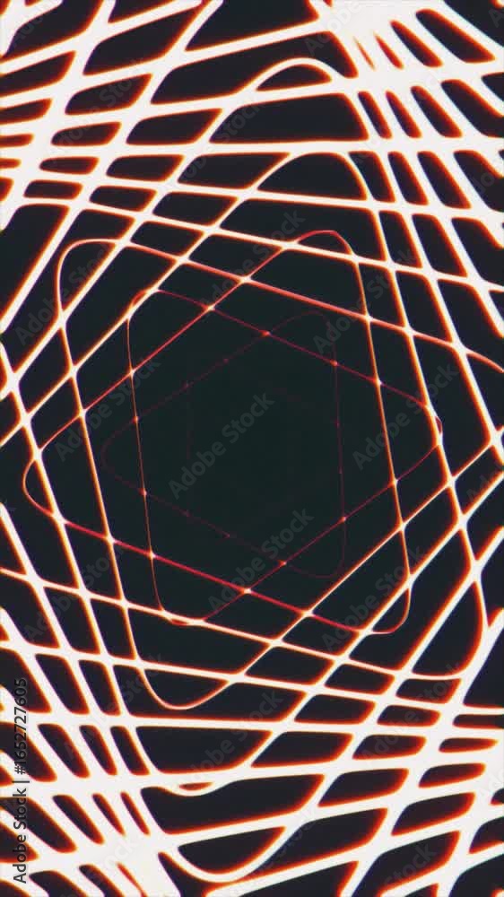 Poster discover stunning abstract animations with intricate patterns and vivid colors on a dark background.