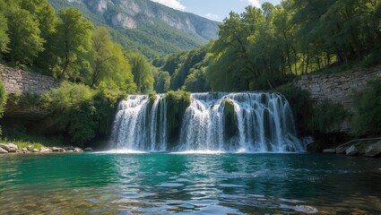 Spectacular Cascade Views Southeastern Europe