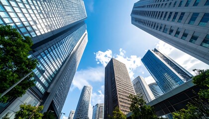 Skyscrapers and Blue Sky