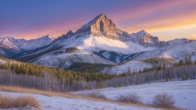 Montana's Mormon Peak during spring season