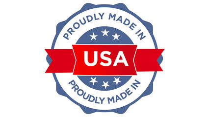 Made in USA label Made in United States badge design isolated on transparent