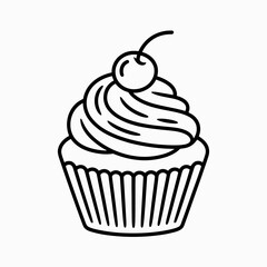 cupcake with cherry
