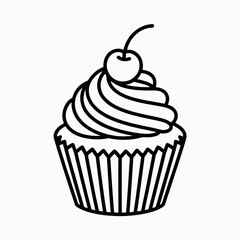 cupcake vector illustration