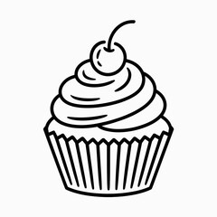 cupcake vector illustration