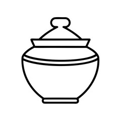 Vector Illustration Of Makhan Pot