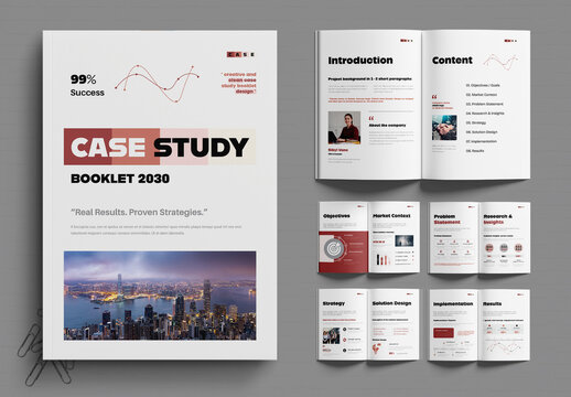 Clean and Creative Case Study Booklet Layout