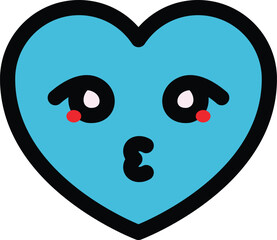 a cute and adorable heart icon