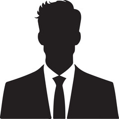 businessman silhouette vector