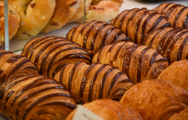 fresh baked croissants