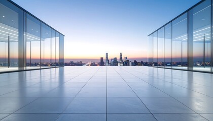 modern abstract glass architectural forms.