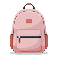 red bag isolated on white