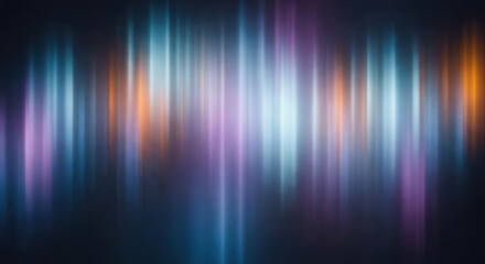 Abstract Vertical Light Streaks in Blue Purple and Orange background