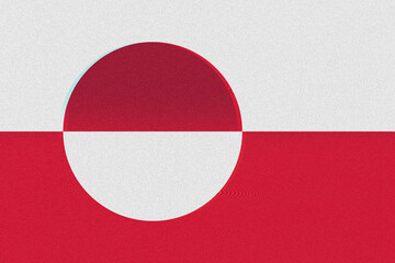A textured graphic illustration featuring a segmented design of white and red hues, bisected horizontally and incorporating a prominent circular shape, evoking a sense of abstract
