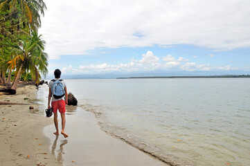 Panama, Bocas del Toro Archipelago, Bocas del Toro Province, Colon Island, Central America,...