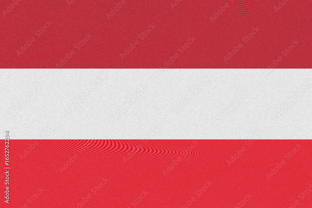 Fototapete textural rendering of the austria flag, displaying a harmonious balance of red and white horizontal 