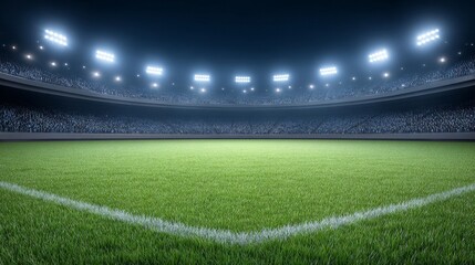 Exciting night baseball action at the stadium vibrant lights on the turf in a stunning field environment