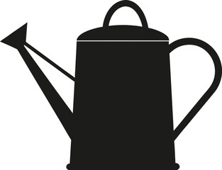 A Classic Watering Can Simple Graphic Symbol Clean Silhouette