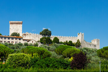 Rocca del Leone dominating Castiglione del Lago in Umbria, Italy