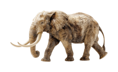 Majestic elephant walking in nature wildlife scene isolated on transparent background, png