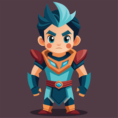 Naklejka premium cartoon superhero cartoon character