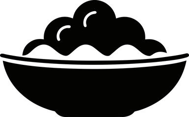 Thanksgiving Mashed Potatoes Side Dish Silhouette