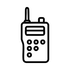 Walkie talkie icon for police communication