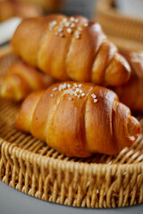 Japanese Croissant Shaped Salty Buttery Bread (Shio Pan)