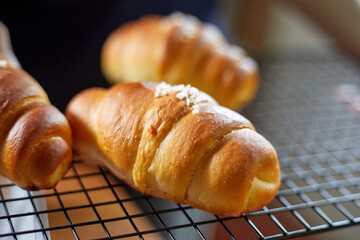Japanese Croissant Shaped Salty Buttery Bread (Shio Pan)