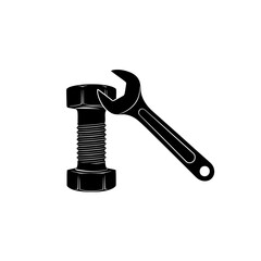 transparent background bolt and wrench perfect for repair diy and mechanic designs