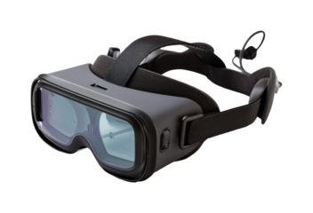 Exploring virtual reality headsets in technology modern settings product view isolated on transparent background, png