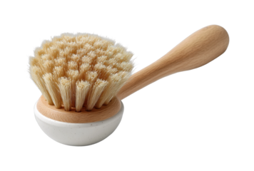 Brushing techniques for skin care spa center video tutorial relaxing environment view isolated on transparent background, png