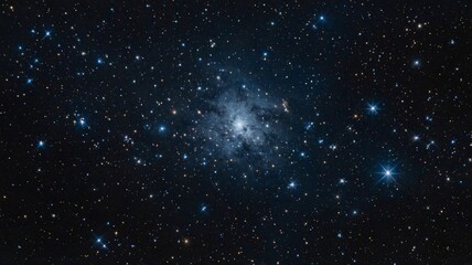 Obraz premium A vibrant celestial view of the galaxy, showcasing a stunning nebula surrounded by countless stars.