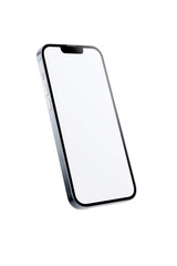 Sleek modern smartphone with blank screen, perfect for app mockups and digital design projects