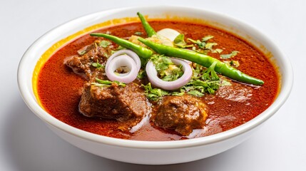 nalli nihari on white background