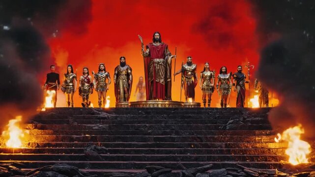 Olympus of the gods in hell. - Powered by Adobe